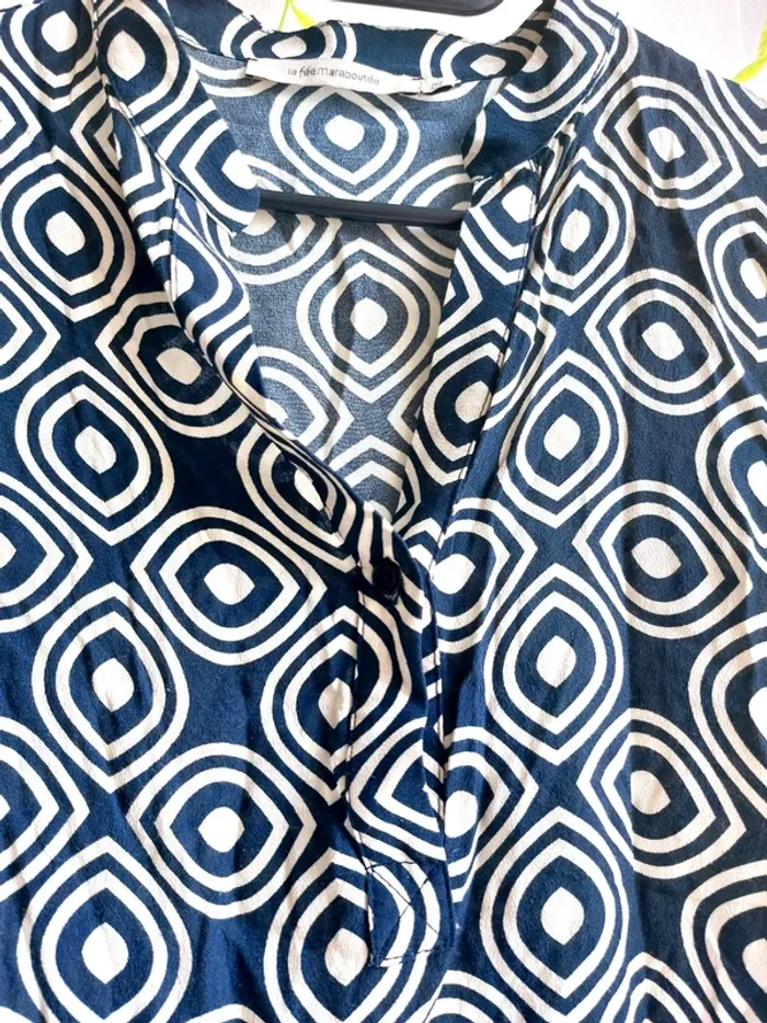 Robe casual La Fée Maraboutée – 36 – Noir & Blanc – État : Excellent - photo numéro 4