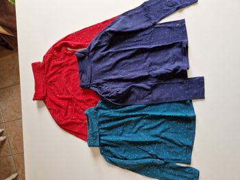 lot de 3 tee shirts col roulé fille 6 ans