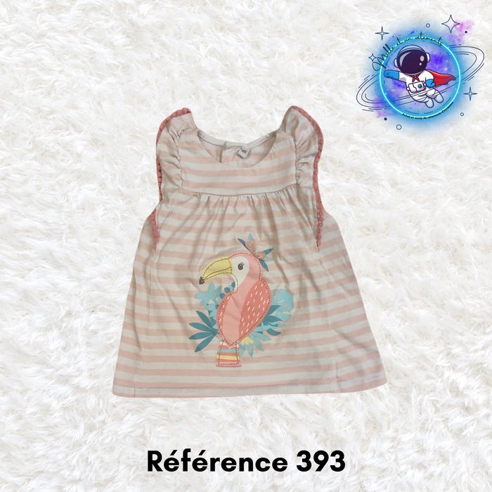 Robe rose perroquet 18 mois