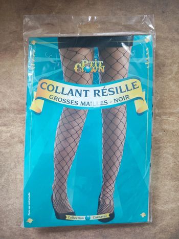 Collant résille noir