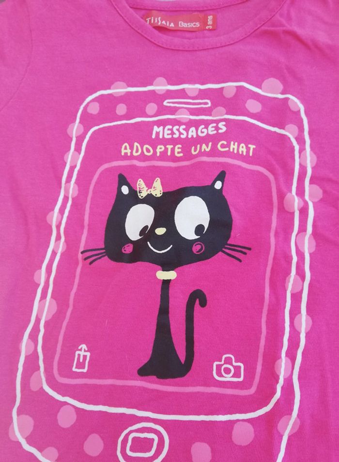 Lot de 2 tee-shirt manches courtes 3 ans - photo numéro 2
