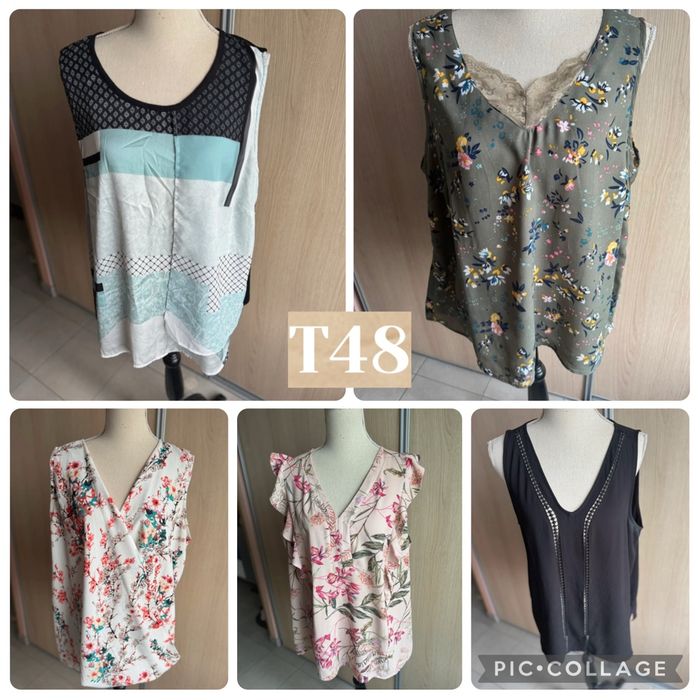Blouse manche courte T48