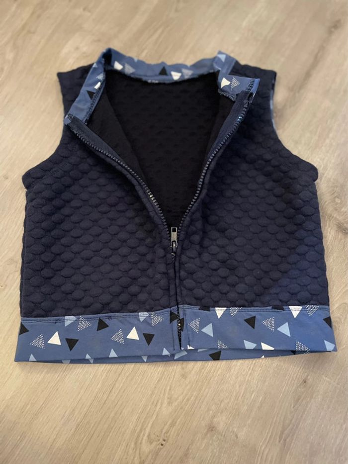Veste/ blazer fille sans manche Fait main - photo numéro 2