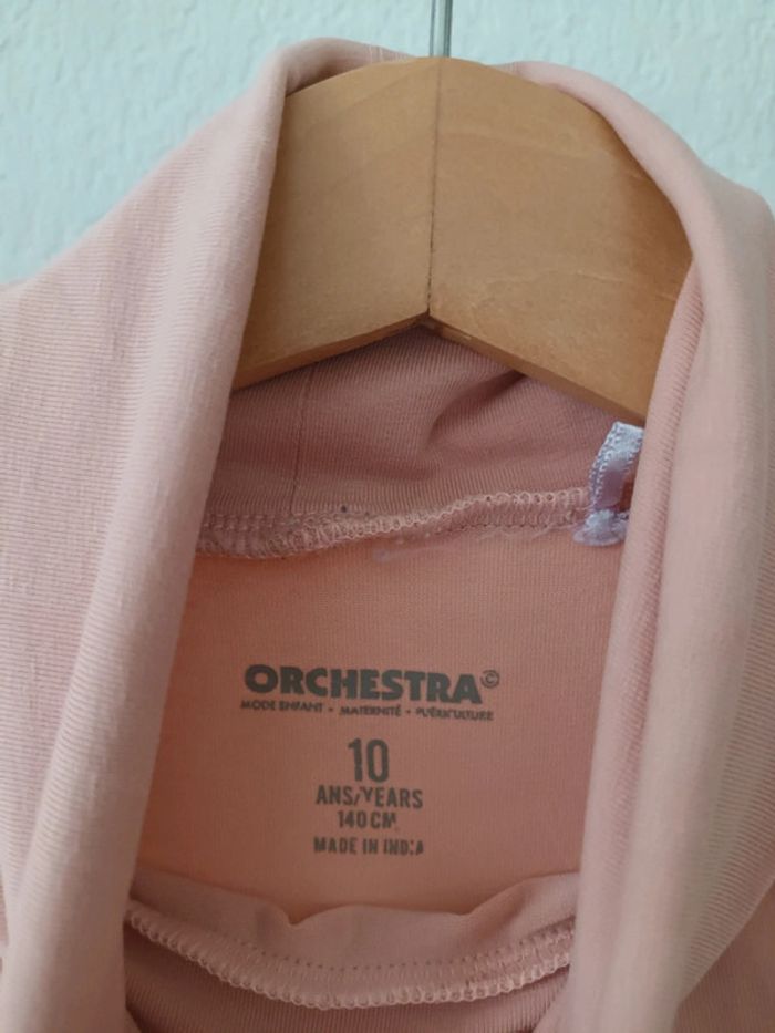 Haut rose manches longues avec col Orchestra 10 ans - photo numéro 3