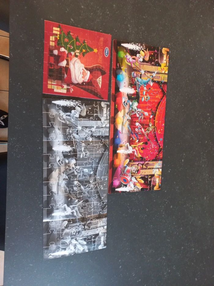 Puzzle de Noël 56 pièces et puzzle looney tunes 48 pieces - photo numéro 8