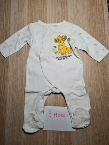 Pyjama velours simba