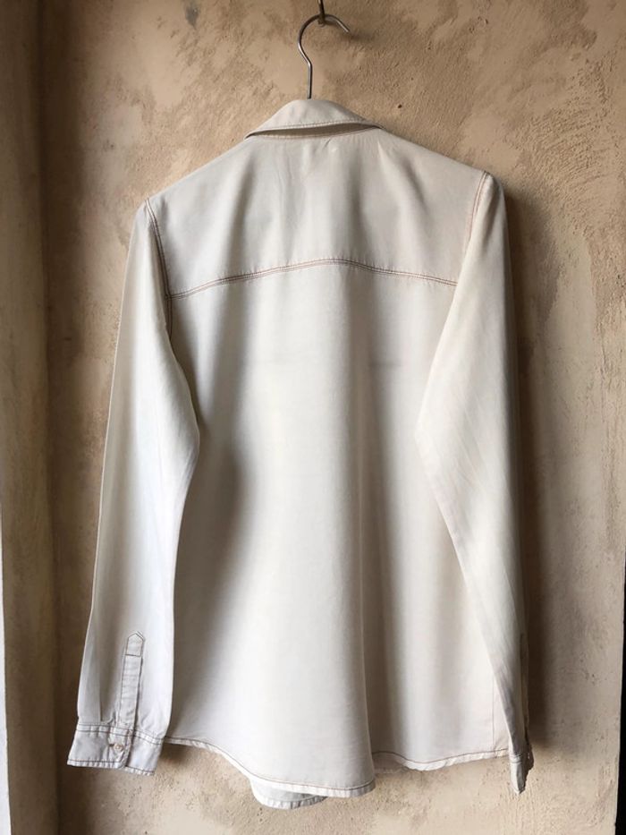 Chemise écru Stradivarius S - photo numéro 4