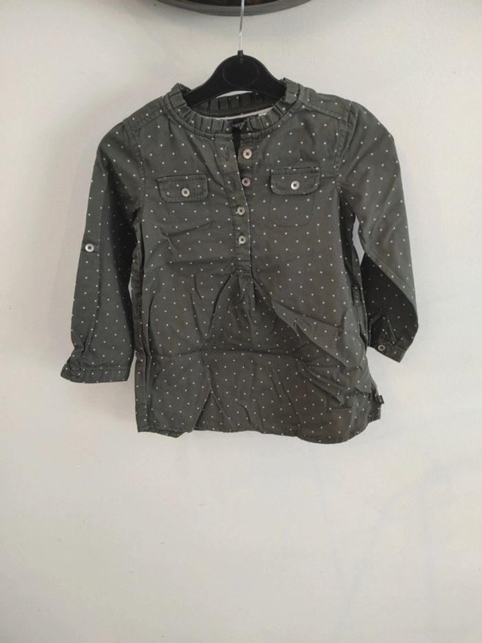 Robe d'hiver kaki 3 ans Okaïdi neuve