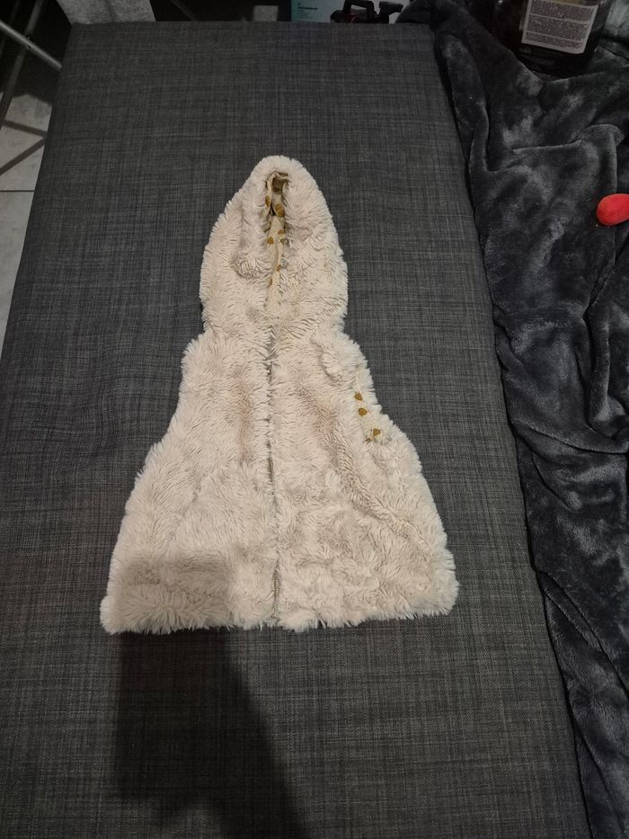 Doudoune beige sans manche