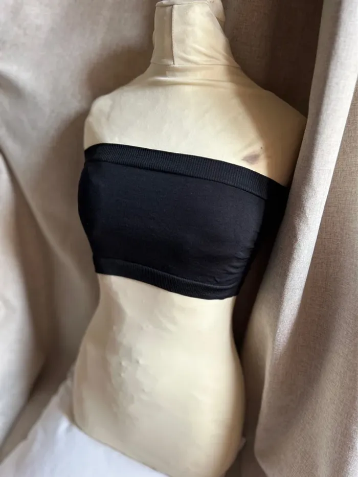 Haut bandeau noir sans couture - photo numéro 4