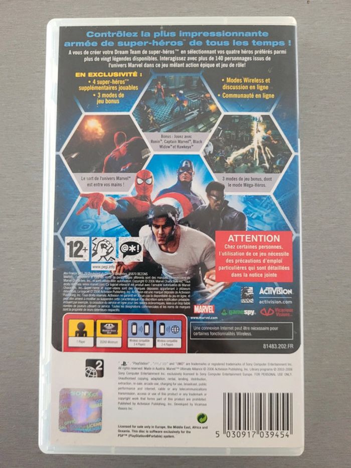 Jeux vidéo PSP Marvel ultimate alliance - photo numéro 2
