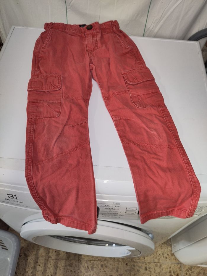 Jean rouge regular Kiabi 6 ans