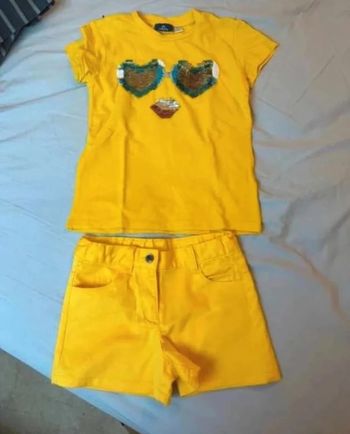 Ensemble short + t-shirt fille
