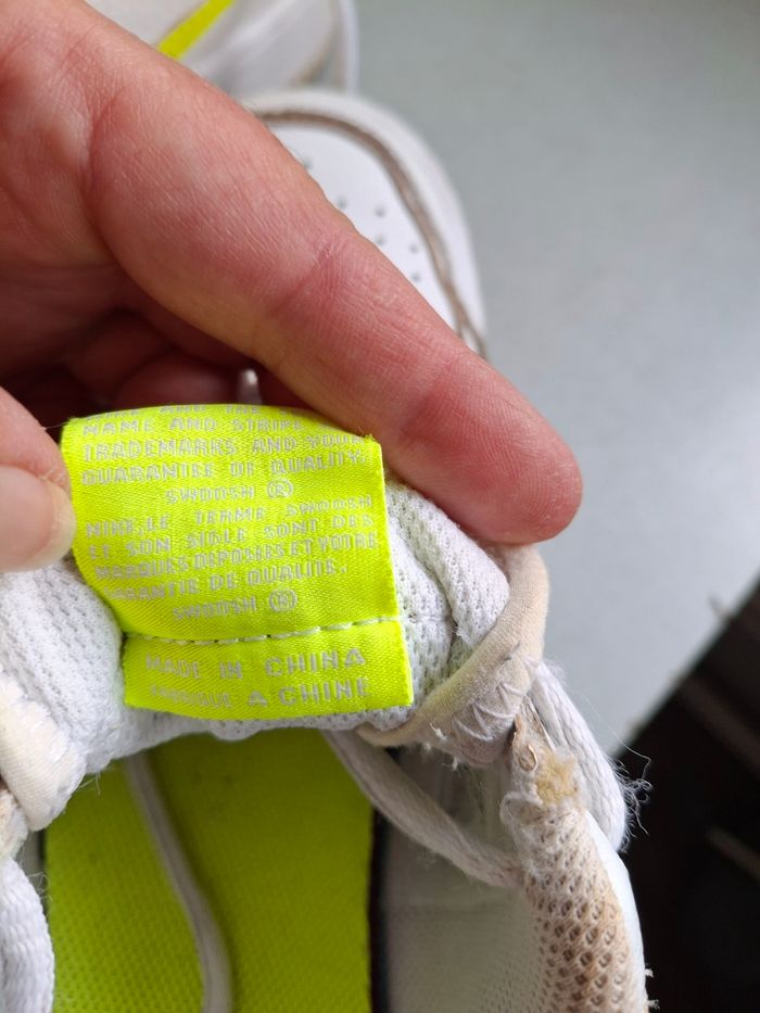 Baskets Nike Air force 1 blanche et jaune - photo numéro 7