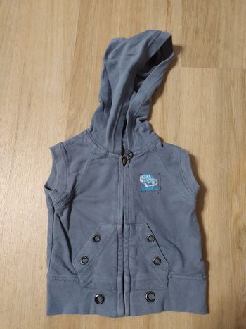 Sweat capuche zippé grain de blé 6 mois