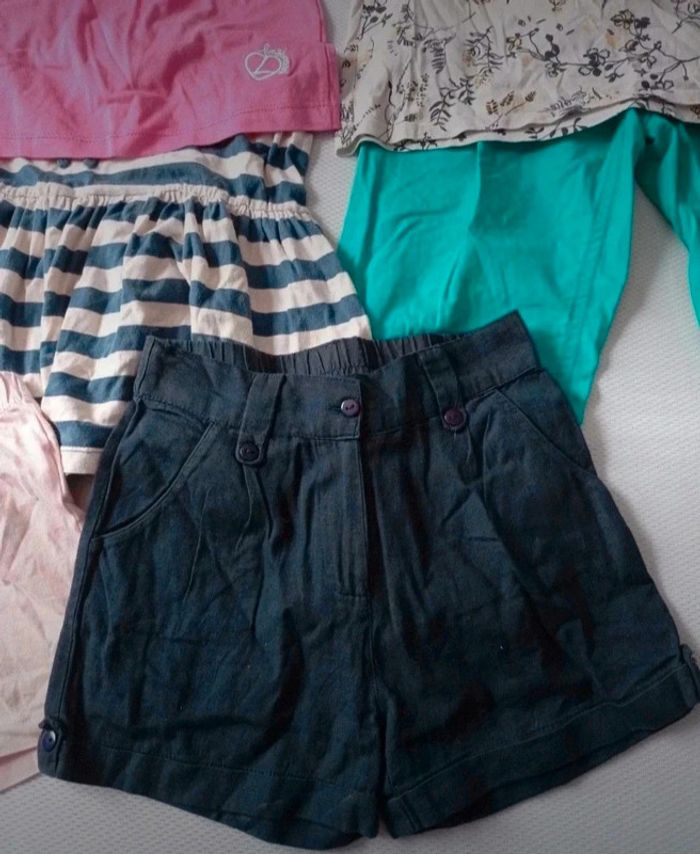 Lot 8 pièces fille 10 ans t-shirts, shorts.. - photo numéro 6