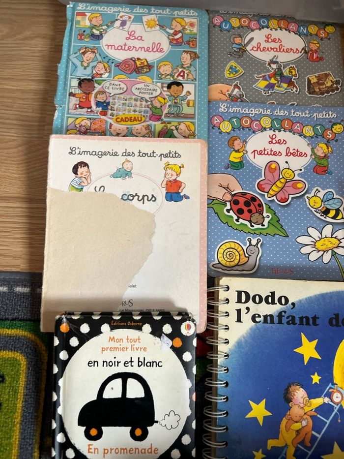 Mot 6/12 mois livres cartonnés décoration et quelques vêtements - photo numéro 2