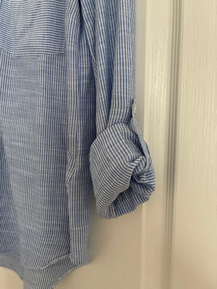Chemise rayée bleu et blanche Etam - photo numéro 2