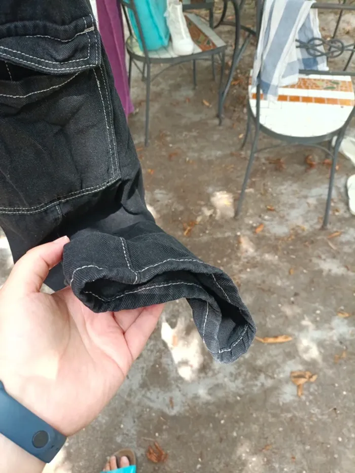Pantalon noir cargo shein - photo numéro 6
