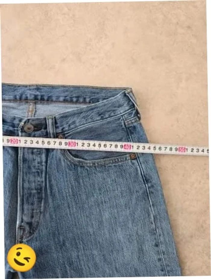 Jeans Levi's 501 W32 FR42 L30 coupe droite bleu Homme Men pan416b - photo numéro 4