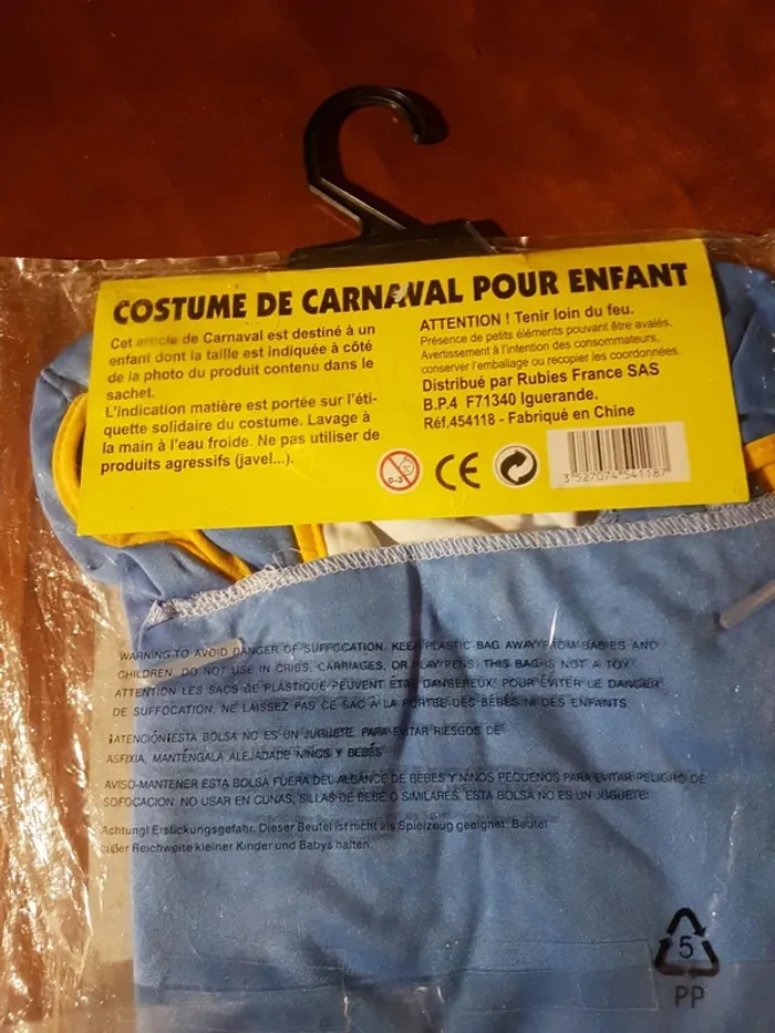 Costume carnaval 4-6 ans - photo numéro 3