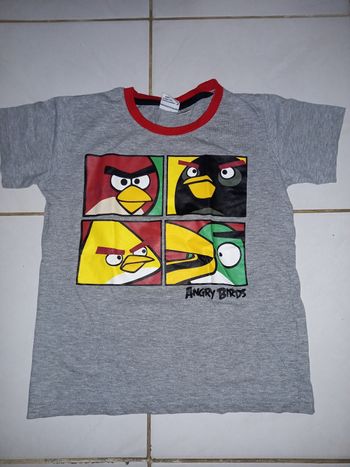 Teeshirt angry birds  134.140 cm
