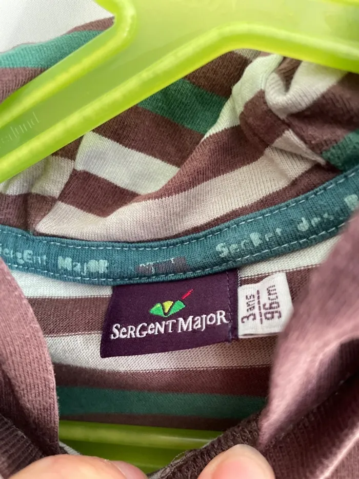 T-shirt 3 ans sergent major - photo numéro 3