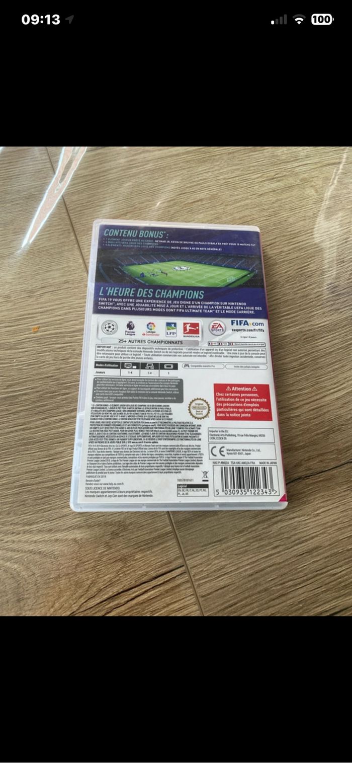 Jeu switch fifa 19 - photo numéro 2