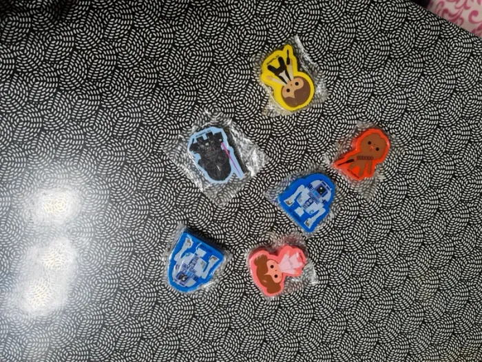 6 Mini gomme stars wars