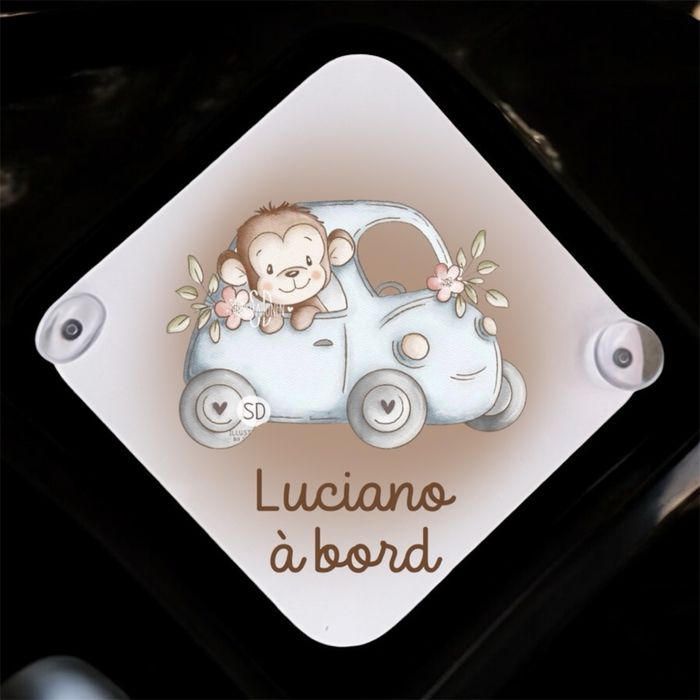 Pancarte de voiture « Bébé à bord » personnalisé - photo numéro 9