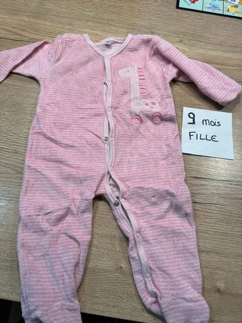 Pyjama fille velours