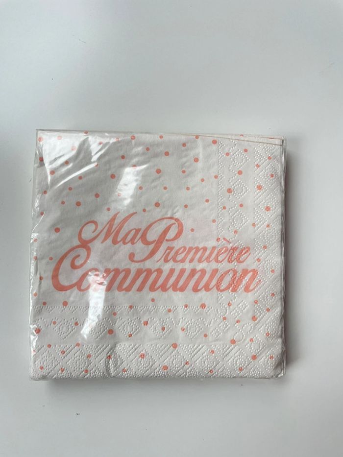 Serviette en papier par 20 «  ma première communion »