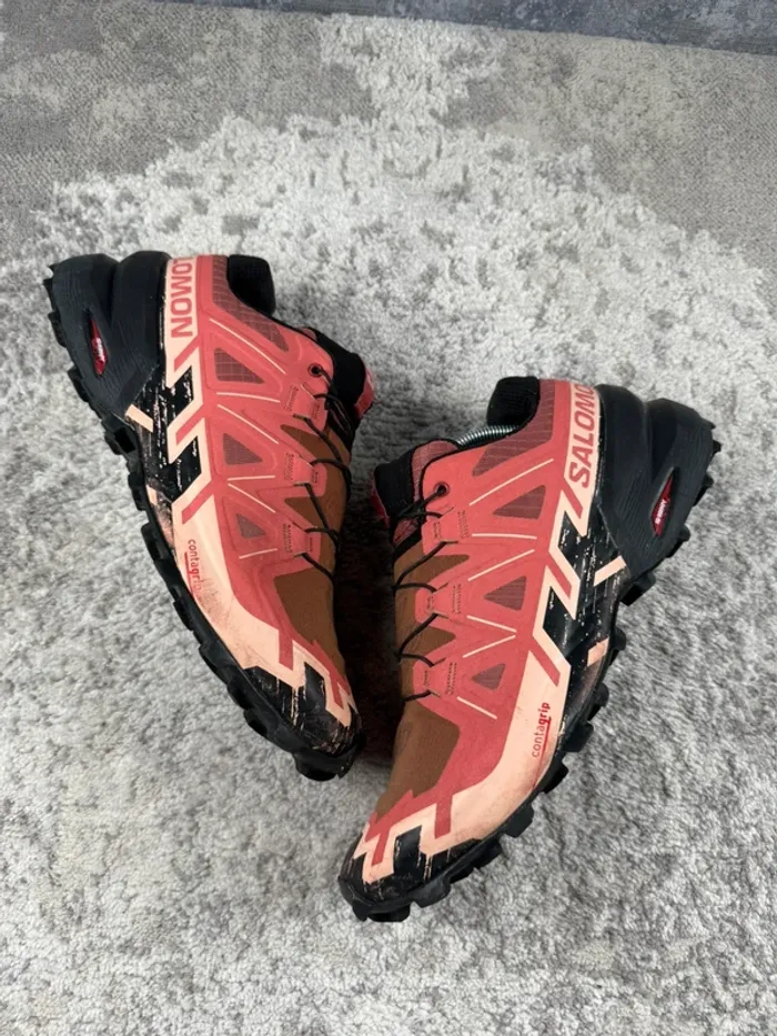 Salomon SpeedCross 6 - Black & Orange & Bordeaux