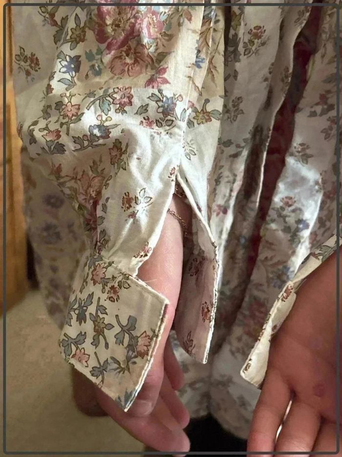 Chemise fleurie taille 38 marque mam'styl - photo numéro 3