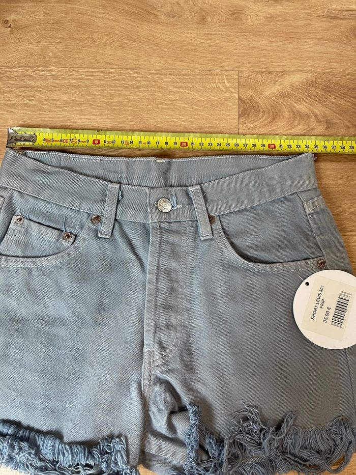 Short, court, jeans, levi’s, vintage - photo numéro 7