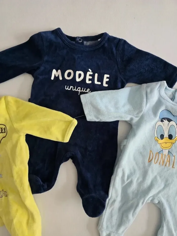 Lot de 3 pyjama naissance - photo numéro 3