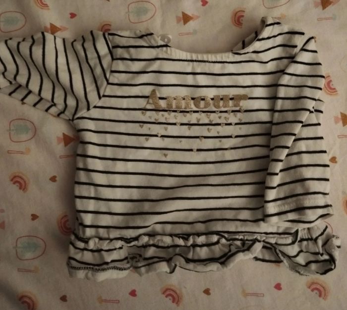 Lot  13 tee shirt manche longue 3 mois fille