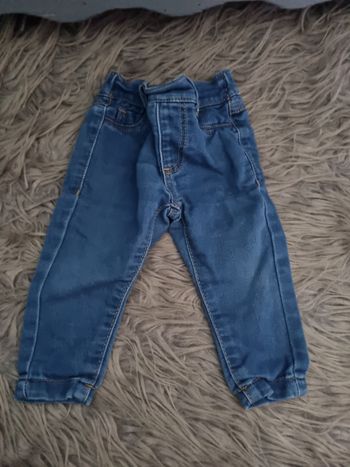 Jean 3-6mois élastique à la taille
