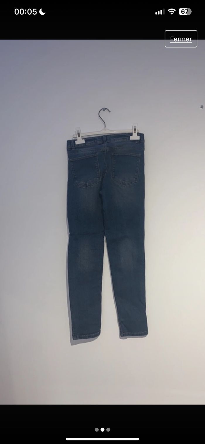 Jeans Slim Kiabi Bleu Foncé - photo numéro 2