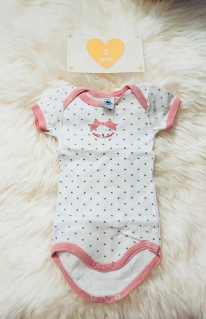 3 mois - lot 3 bodies MC petit bateau - photo numéro 4
