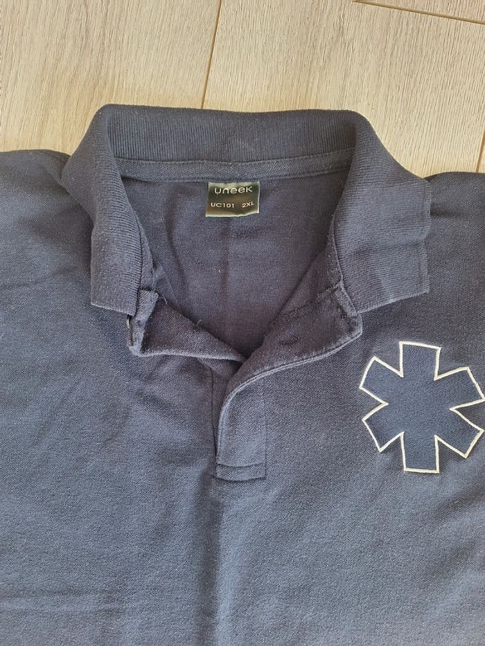 2 polos bleu marine ambulancier taille 2 XL - photo numéro 4