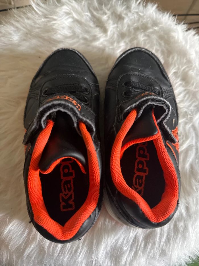 Basket kappa noir et orange pointure 25 - photo numéro 5