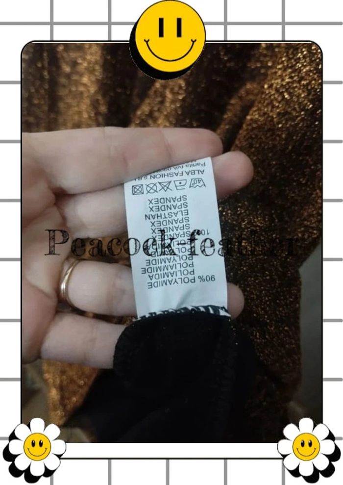 Robe paillettes marron dorée 40/42 - photo numéro 6