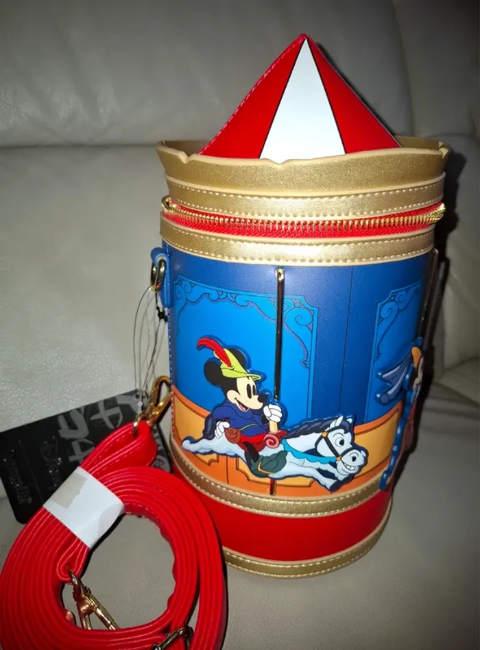 Sac bandoulière mickey taylor minnie mouse carrousel
loungefly disney - photo numéro 4