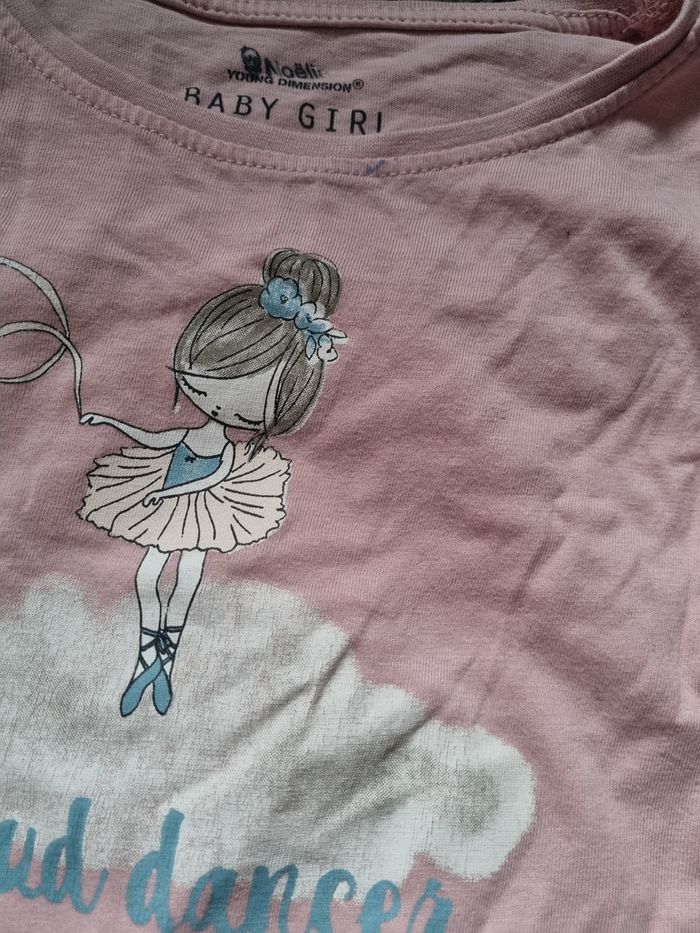 T-shirt manches longues imprimée danseuse 24-36mois - photo numéro 6