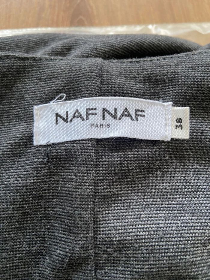 Robe manche longue style portefeuille gris chiné Naf Naf Taille M - photo numéro 7