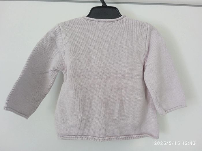 Gilet mauve 6 mois DPAM - photo numéro 2