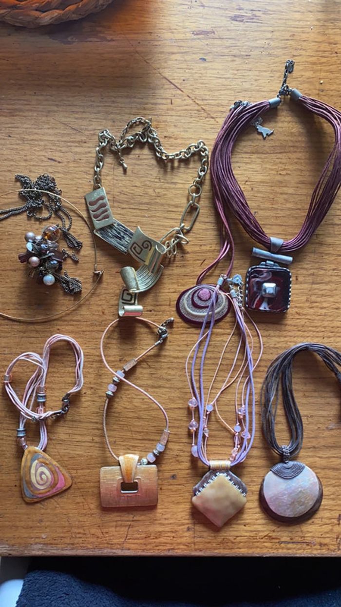 Lot collier fantaisie