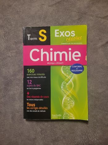 Exos Resolus Chimie Term S Par Marie-Jeanne Comte