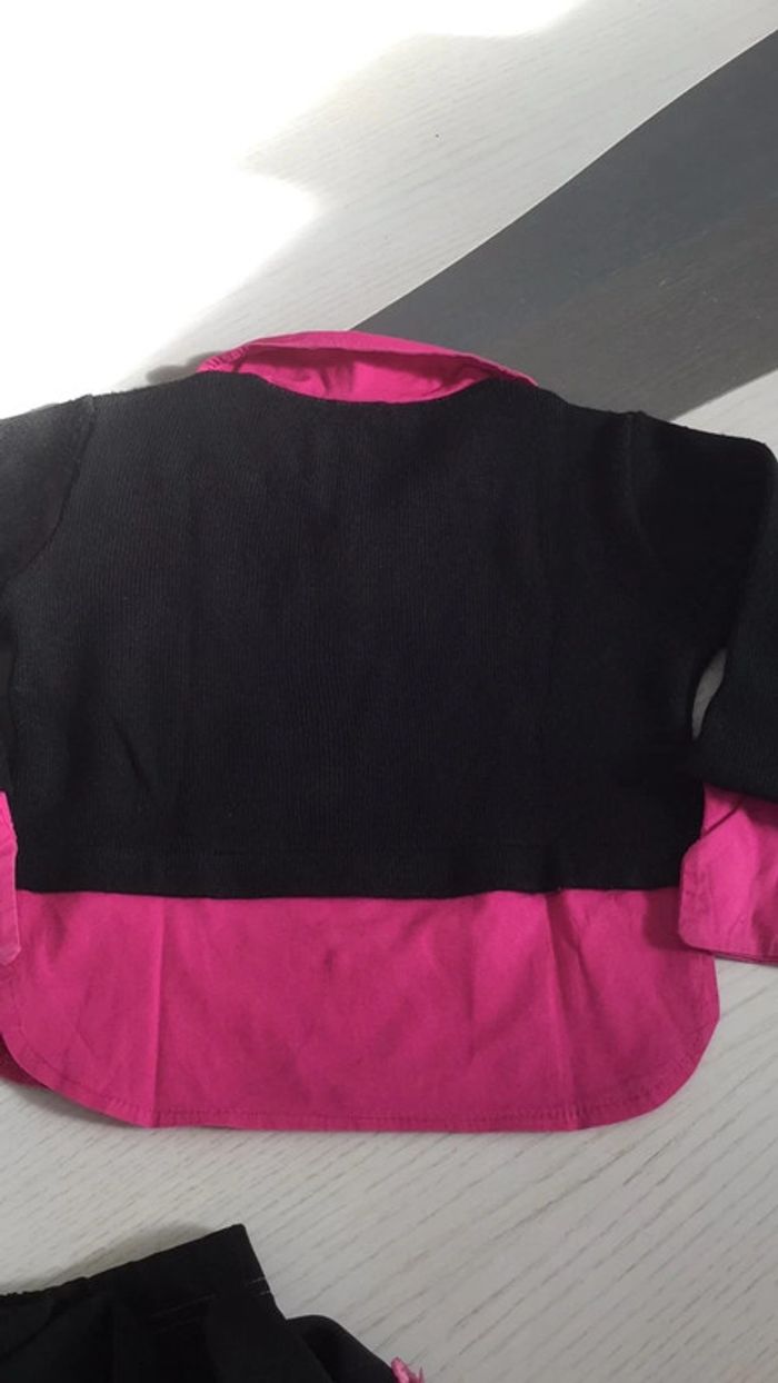 Ensemble pantalon et haut noir rose papillons 🦋 8 ans P’tit Mome - photo numéro 6